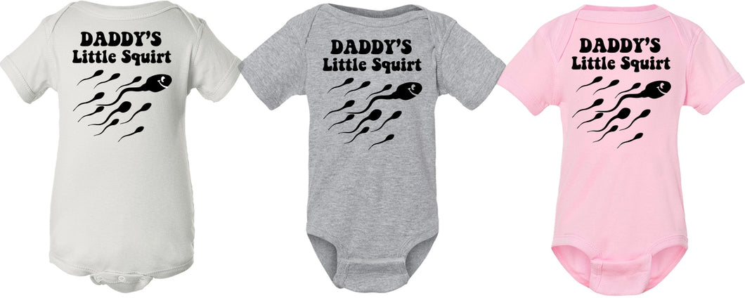 Daddy's Little Squirt onesie