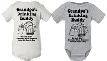 Load image into Gallery viewer, Grandpa&#39;s Drinking Buddy onesie
