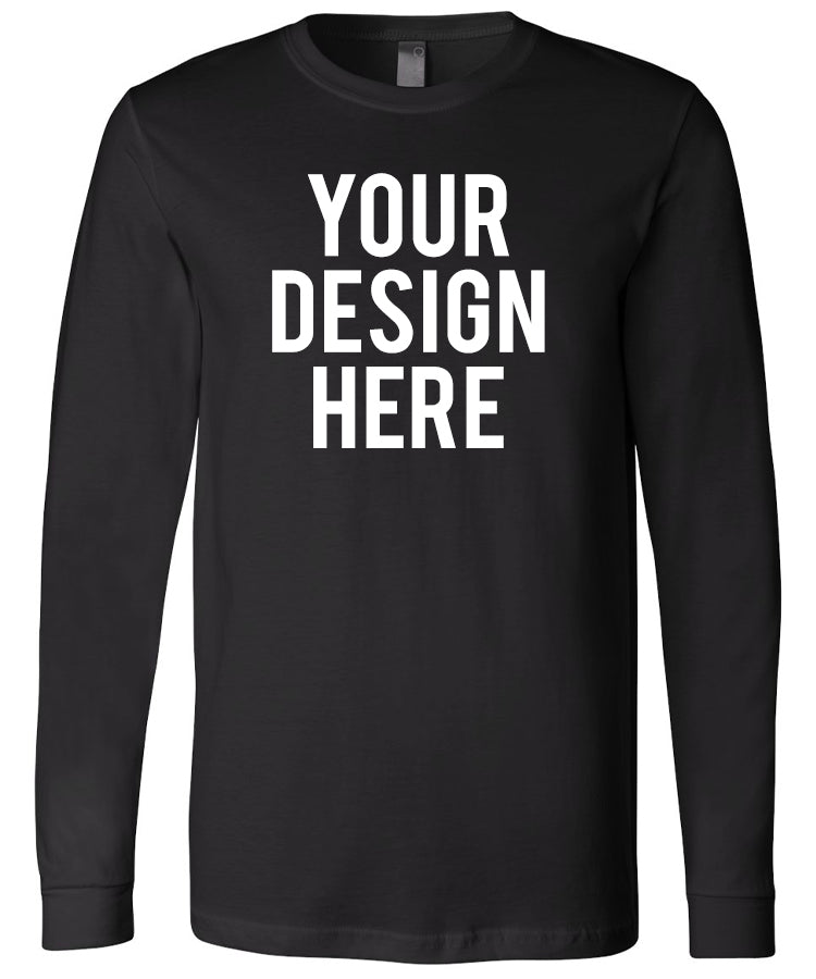 Your Own Design - Unisex Long Sleeve Shirt - Direct To Garment (DTG) Printing