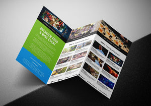 Tri-Fold Brochures - 100lbs stock (paper thin)