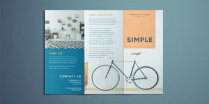 Tri-Fold Brochures - 100lbs stock (paper thin)