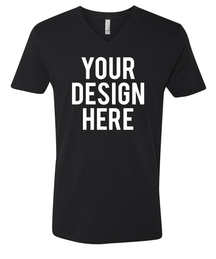 Your Own Design - Men's V-Neck - Direct To Garment (DTG) Printing