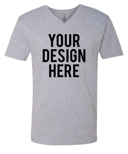 Your Own Design - Men's V-Neck - Direct To Garment (DTG) Printing